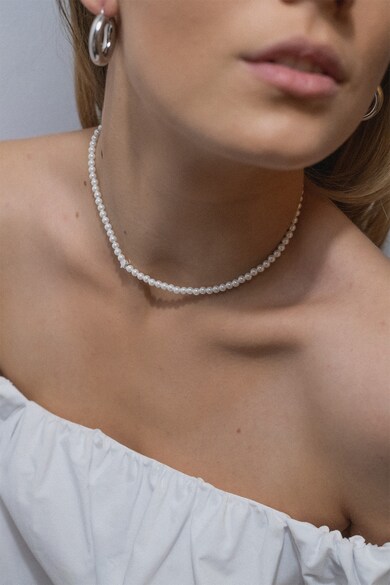 Ohmygod Colier ajustabil cu perle sintetice Femei