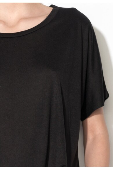 Silvian Heach Collection, Tricou negru cu croiala lejera Lirri Femei