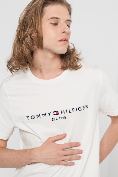 Tommy Hilfiger Organikuspamut póló hímzett logóval férfi