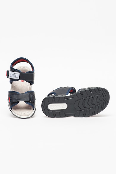 Levi's Kids Sandale de piele ecologica cu detalii contrastante si velcro Harbor Fete