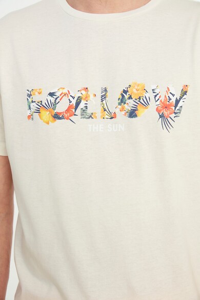 Trendyol Памучна тениска със свободна кройка и щампа Мъже