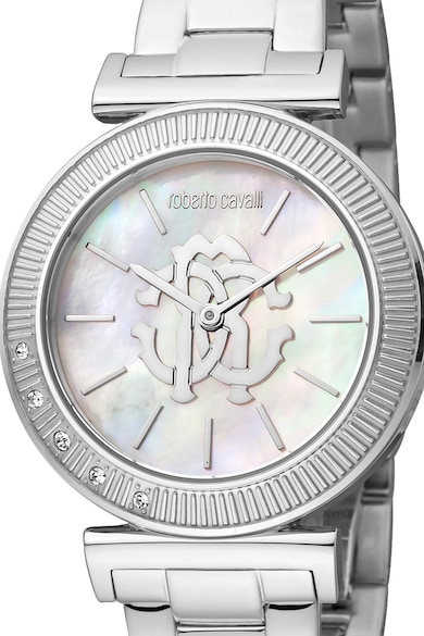 Roberto Cavalli Иноксов часовник с кристали Жени