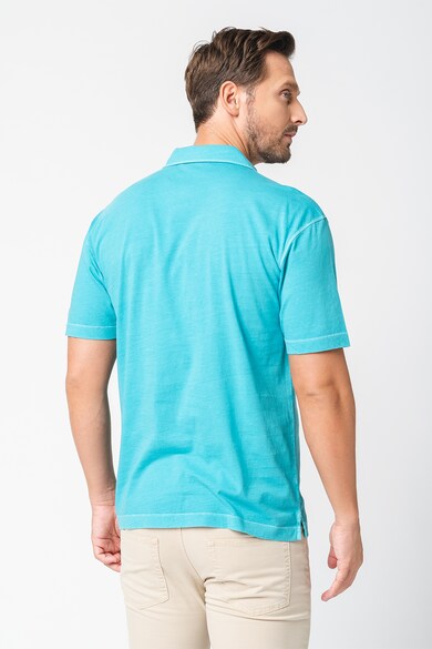 Gant Tricou polo din bumbac cu buzunar aplicat pe piept Sunfaded, verde aqua, S Barbati