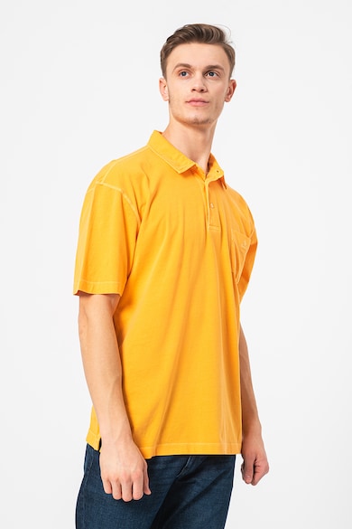 Gant Памучна тениска Sunfaded с яка и пришит джоб Мъже