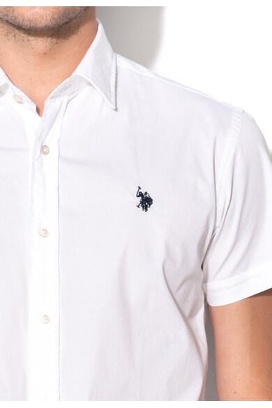 U.S. Polo Assn. Camasa slim fit alba Greg Barbati