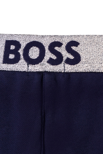 BOSS Kidswear Pantaloni scurti cu snur si banda logo in talie Fete