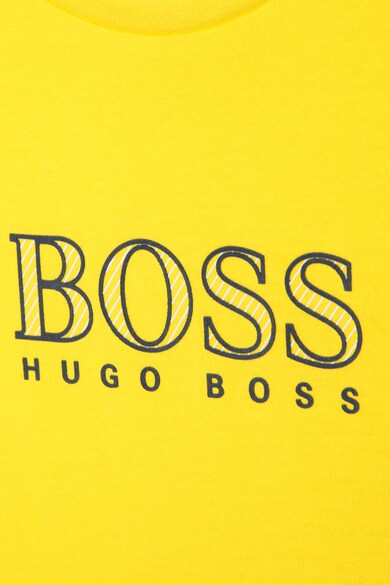 BOSS Kidswear Тениска с овално деколте и лого Момчета