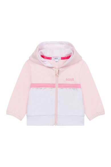 BOSS Kidswear Худи с цип и спортен панталон, 2 части Момичета