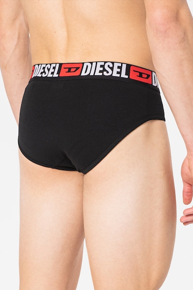 Diesel Set de chiloti cu banda logo contrastanta Andre - 3 perechi Barbati