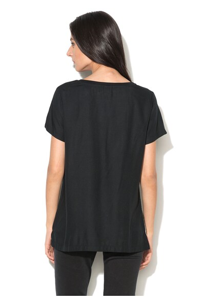 BENCH Tricou negru cu imprimeu frontal Overgrown Femei