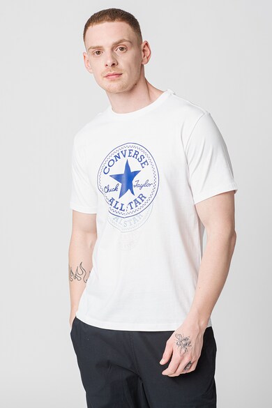 Converse Tricou cu decolteu la baza gatului si imprimeu logo Chuck Patch Barbati