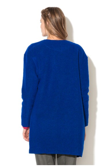 United Colors of Benetton Haina albastru royal din amestec cu lana Femei