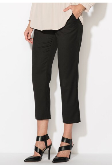 Zee Lane Collection Черен панталон с кройка до глезена Жени
