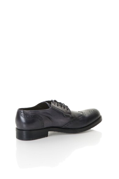 Zee Lane Collection Pantofi brogue gri hematit de piele Barbati