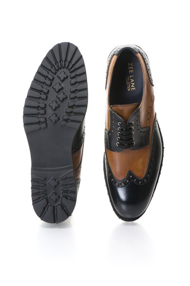 Zee Lane Collection Кожени обувки Brogue в черно и кафяво Мъже
