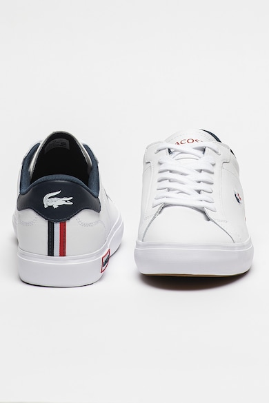 Lacoste Pantofi sport de piele cu motiv logo Powercourt Barbati