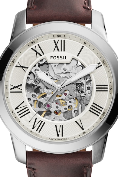 Fossil Автоматичен часовник Grant с видим механизъм Мъже