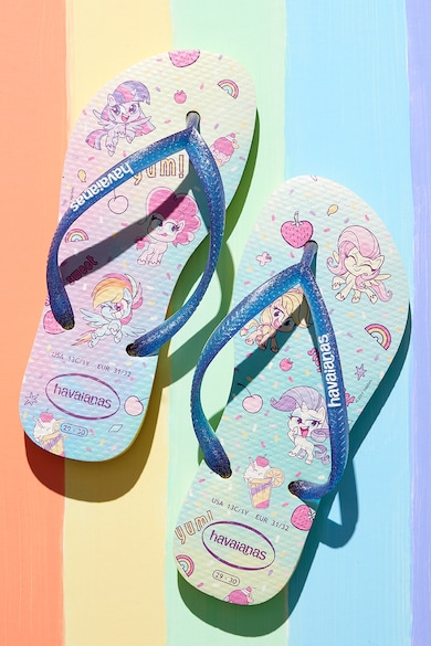 Havaianas Csillámos hatású flip-flop gumipapucs Lány