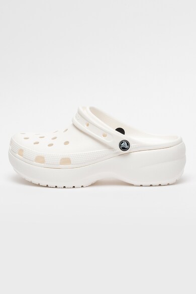 Crocs Saboti roomy fit cu aspect perforat si platforma Classic Femei