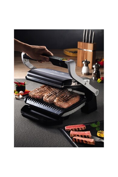 Tefal Gratar electric  OptiGrill+ GC712D34 , 2000 W, 6 programe automate, Inox/Negru Femei