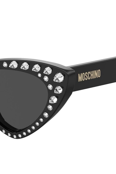 Moschino Слънчеви очила Cat-Eye с декоративни камъни Жени