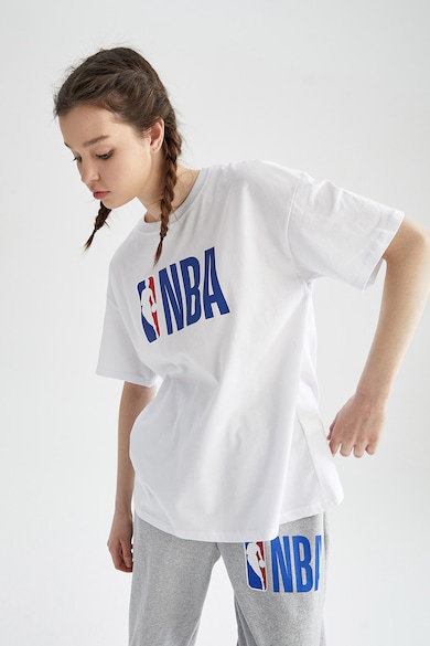 DeFacto Bő fazonú NBA mintás pamutpóló női