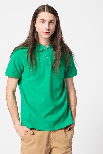 United Colors of Benetton Тениска с яка и пике ефект Мъже