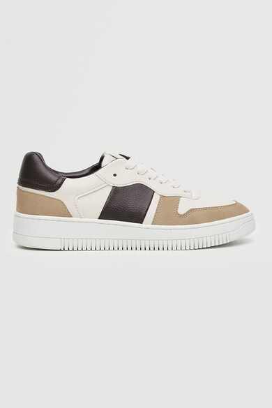 Pantofi sport din piele ecologica cu model colorblock Maxim Mango ...