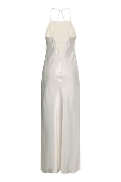 CALVIN KLEIN Сатинирана рокля с квадратно деколте Жени