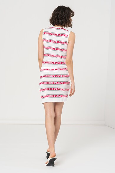 Love Moschino Вталена къса рокля с лого Жени