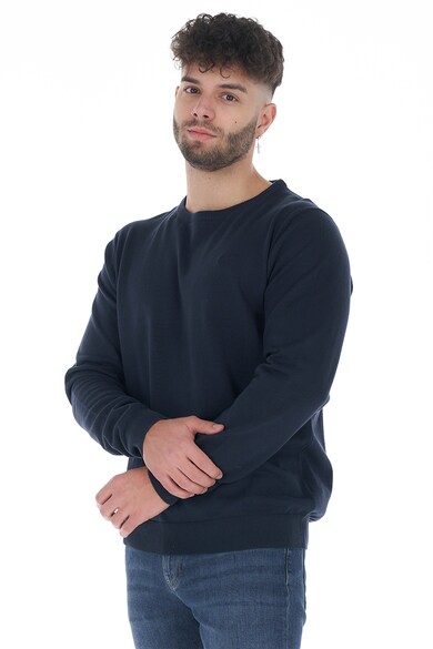 Timeout Kerek nyakú pulóver bordázott szegélyekkel férfi