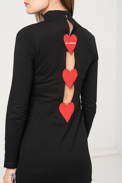 Love Moschino Жарсена рокля с апликации на гърба Жени
