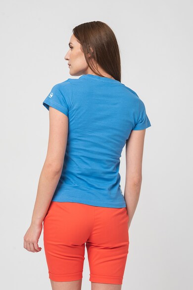 Pegas Жарсена тениска с овално деколте и контрастно лого Жени