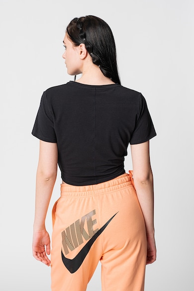 Nike Tricou crop cu model rasucit, pentru antrenament One Luxe Femei