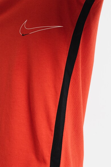 Nike Tricou cu tehnologie Dri-Fit si slituri laterale, pentru fitness Barbati