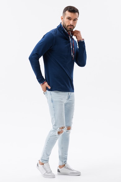 OMBRE Ferfi pulover B1015 - fekete férfi