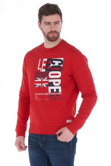 Lee Cooper logos bluz, piros 23545 férfi