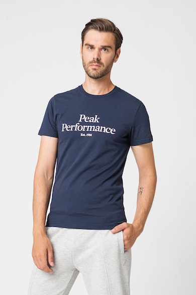 Peak Performance Organikuspamut póló logómintával férfi