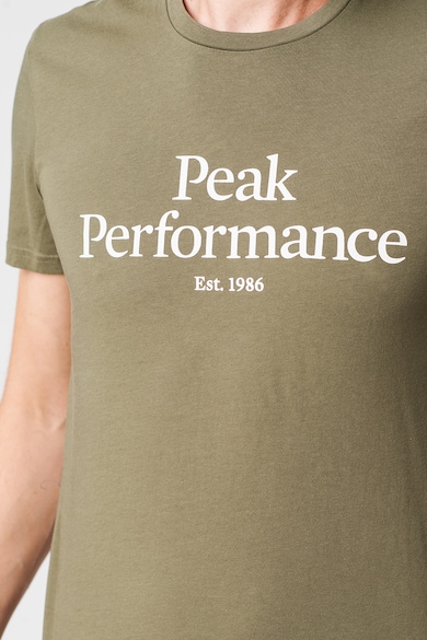 Peak Performance Organikuspamut póló logómintával férfi