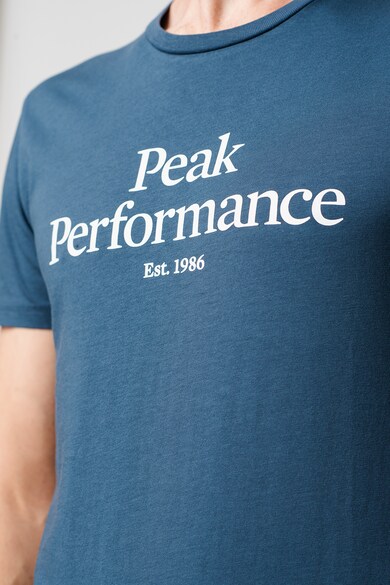 Peak Performance Organikuspamut póló logómintával férfi