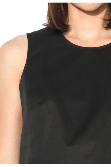 Esprit Top crop negru fara maneci Femei