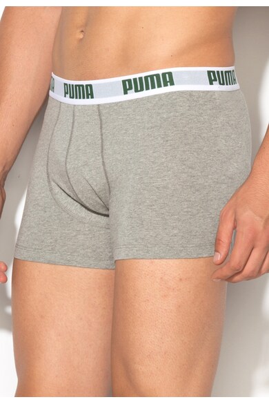 Puma Melange Szürke&Zöld Boxer Szett - 2 db férfi