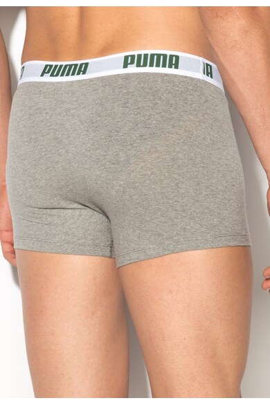 Puma Melange Szürke&Zöld Boxer Szett - 2 db férfi