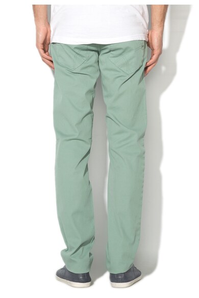 GAS Pantaloni verde celadon cu textura striata Mitch Barbati