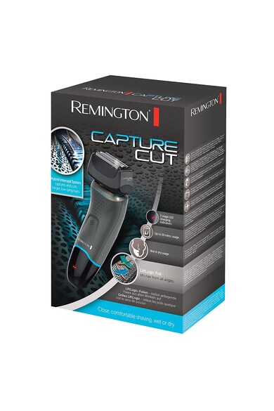 Remington Aparat de ras  , Utilizare 50 minute, Rezistent la apa, Utilizare fara fir, Timp incarcare 120 minute, Gri/Negru Barbati