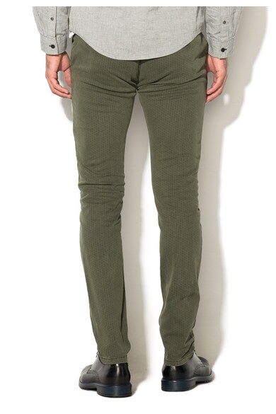 Zee Lane Denim Pantaloni verde militar cu model discret Barbati