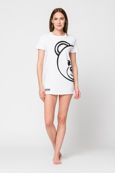 Moschino Домашна издължена тениска с уголемено лого Жени