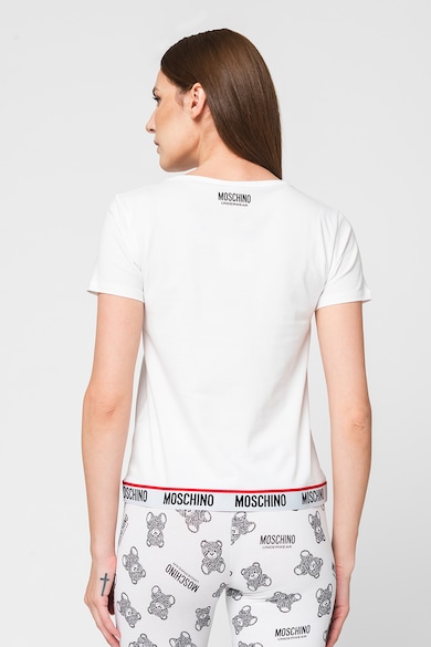 Moschino Домашна тениска с памук и лого Жени