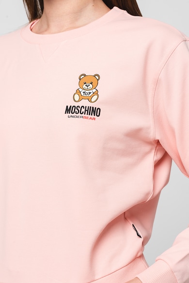 Moschino Домашен суитшърт с овално деколте и лого Жени