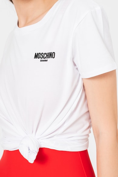Moschino Плажна тениска с лого Жени